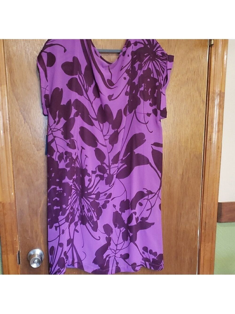 Old Navy Purple Floral Print Shift Dress - Picture 12 of 13